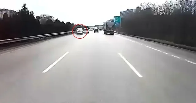 Kontrolünü kaybettiği aracıyla TIR a çarpmaktan son anda kurtuldu Bursa Haberleri