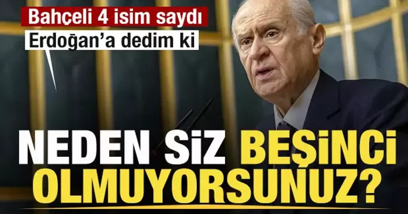 Bahçeli den Kudüs mesajı: Cumhurbaşkanı’na dedim ki: Neden siz beşinci olmuyorsunuz?