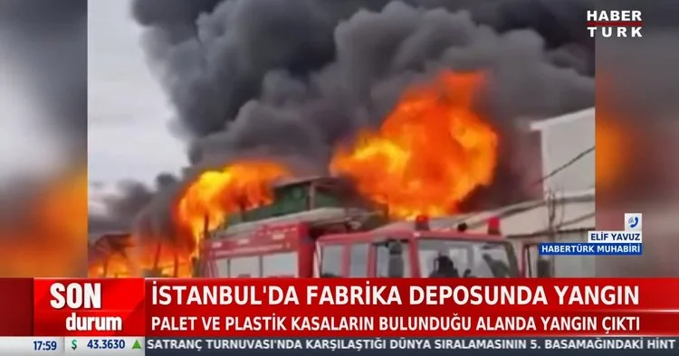 Büyükçekmece de korkutan yangın!