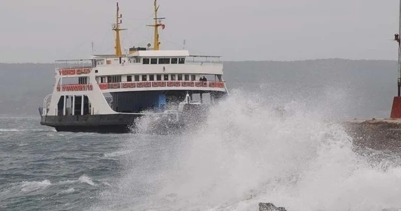 Bozcaada seferlerine hava engeli