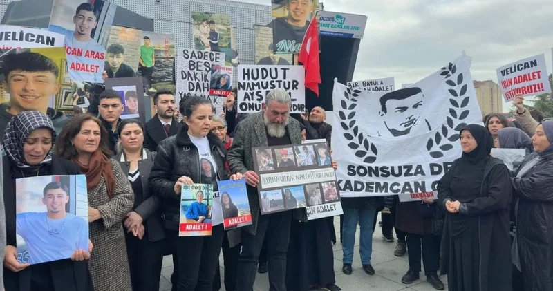 Acılı aileler Atlas Çağlayan için Gebze de bir araya geldi: Adalet istiyoruz, caydırıcı cezalar istiyoruz; biz yandık, başka aileler yanmasın istiyoruz