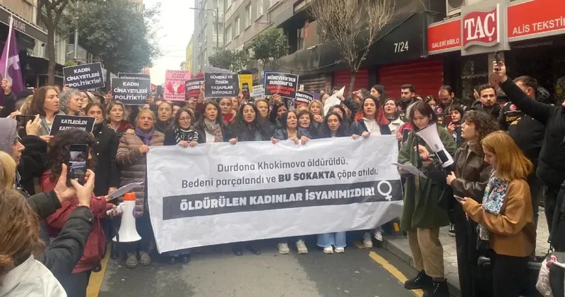 Kadınlar katledilen Durdona için tek ses oldu! Kadın cinayetleri politiktir
