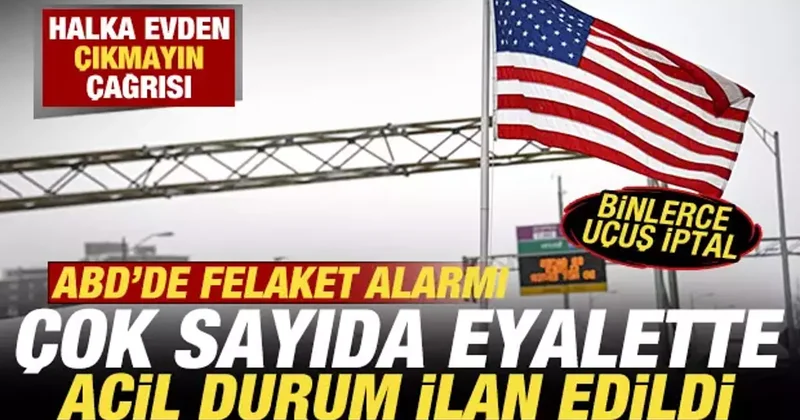 ABD de tarihi felaket! Acil durum ilan edildi! 190 milyon kişi risk altında