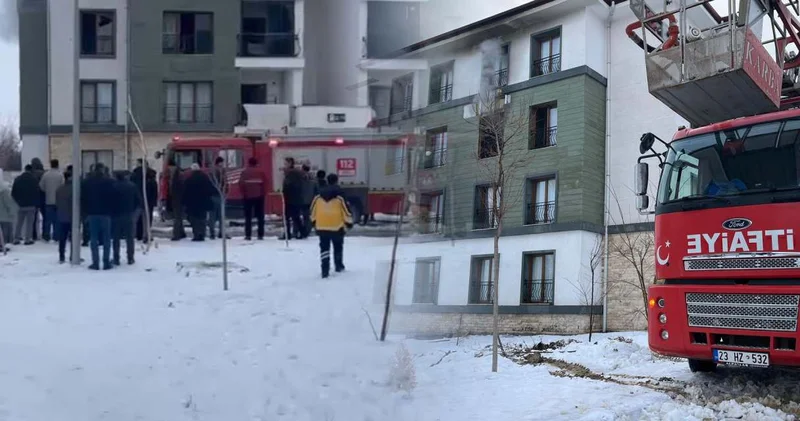 Elazığ’da yangın paniği! 1’i bebek 11 kişi dumandan etkilendi