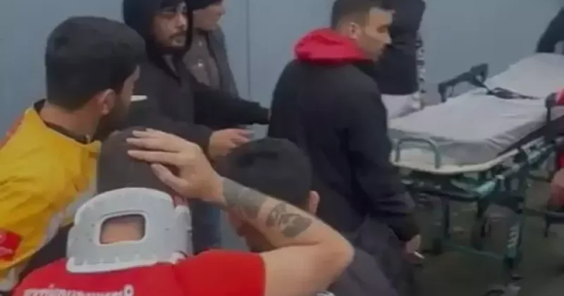 Futbol terörü İstanbul da kendisini gösterdi! Futbolcular hastanelik oldu