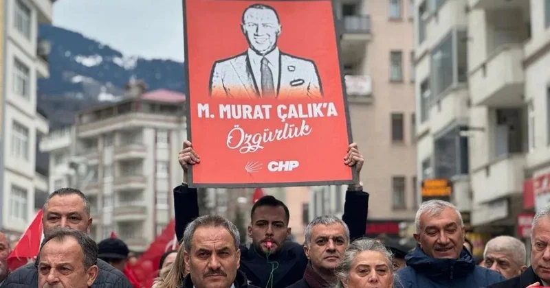 Murat Çalık için Trabzon da adalet yürüyüşü