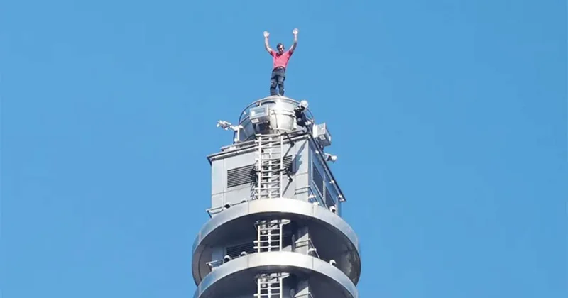 Alex Honnold 508 metrelik gökdelene ipsiz tırmandı