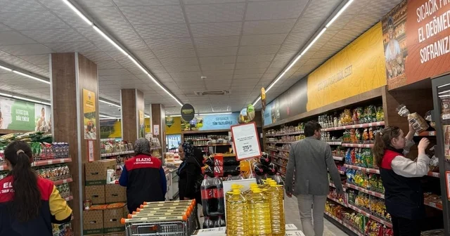 Karakoçan da market ve gıda işletmelerine denetim Elazığ Haberleri