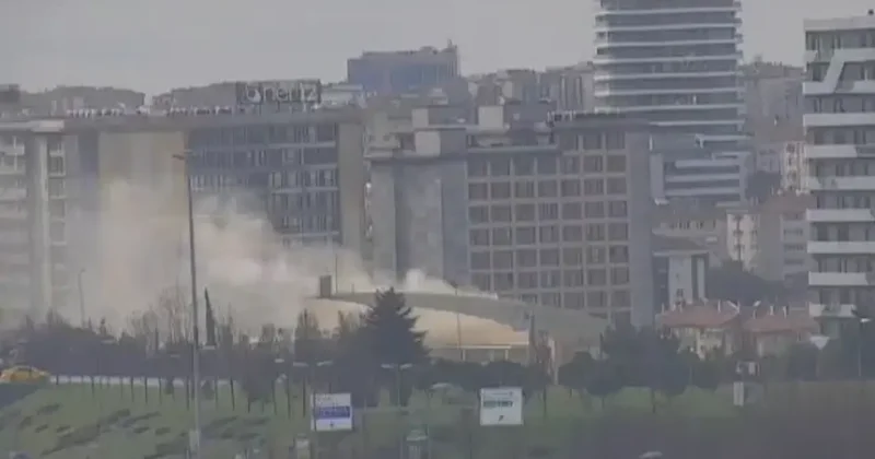 Merter Polisevi nde yangın