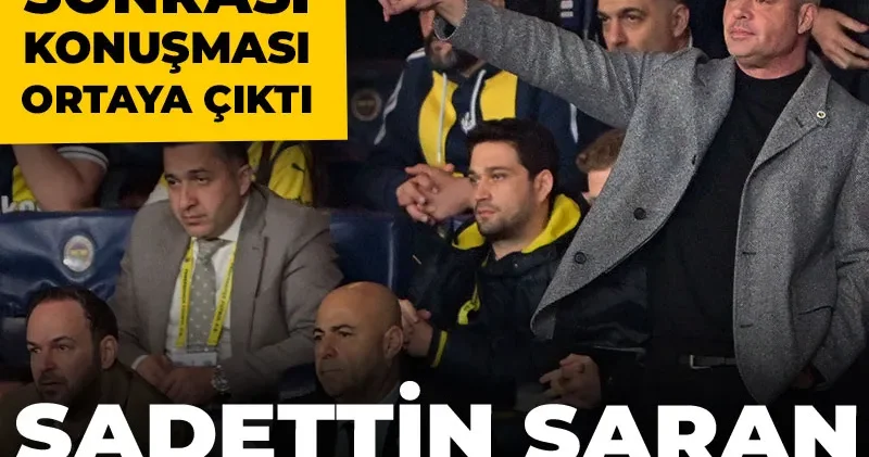 Sadettin Saran soyunma odasına indi: Beraberlik konuşması ortaya çıktı