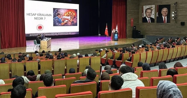 Erzincan da siber suçlara karşı bilgilendirme paneli düzenlendi Erzincan Haberleri