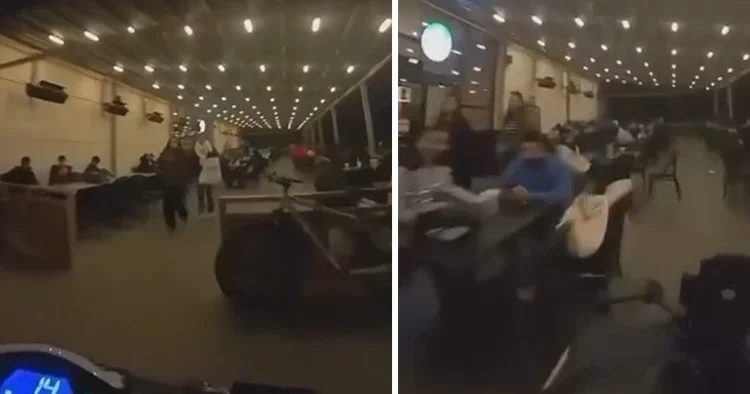 Kafede akılalmaz görüntü! Utanıp sıkılmadan bir de sosyal medyadan yayınladı, ehliyetine el konuldu