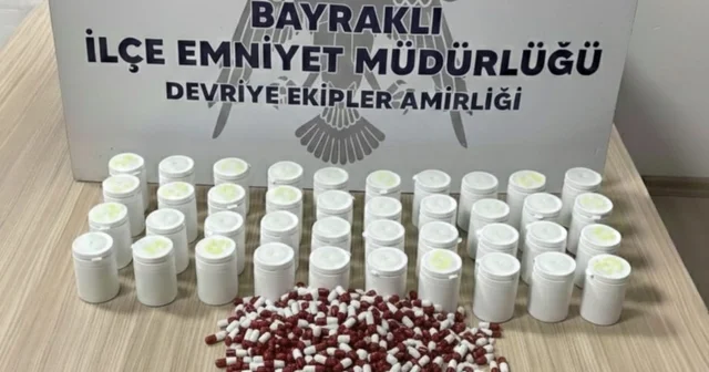 Durdurulan araçta 2 bin uyuşturucu hap ele geçirildi İzmir Haberleri