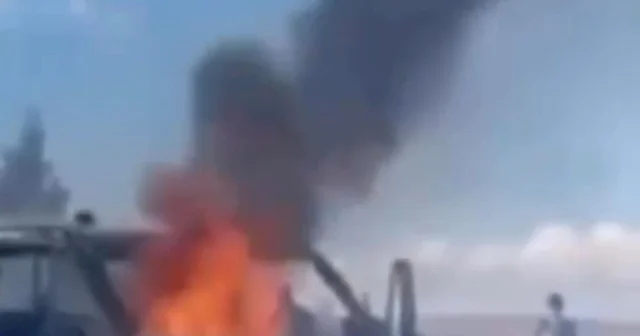 Batman da seyir halindeki kamyonet alev aldı Batman Haberleri