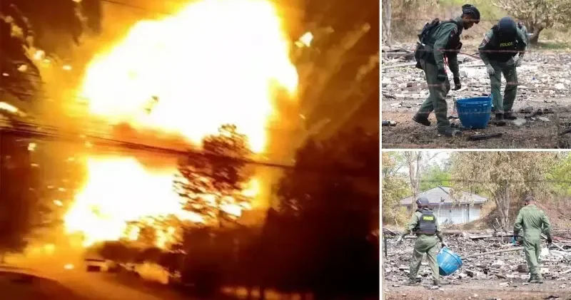 Tayland sınırında mühimmat deposunda patlama meydana geldi Dünya Haberleri