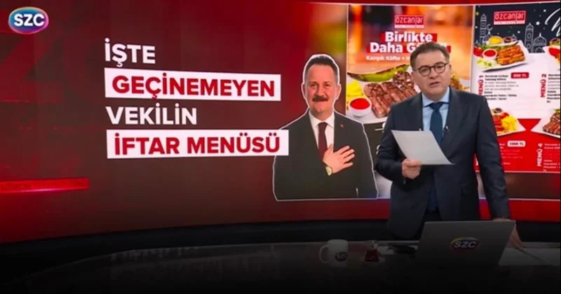 500 Bin TL Yetmeyen vekilin iftar menüsü Sözcü Gazetesi