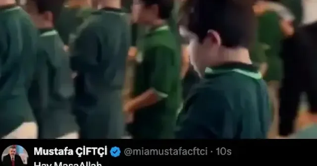 İçişleri Bakanı Mustafa Çiftçi’nin namaz kılan öğrencilerin videosuna yaptığı çok sayıda beğeni aldı VİDEO İZLE