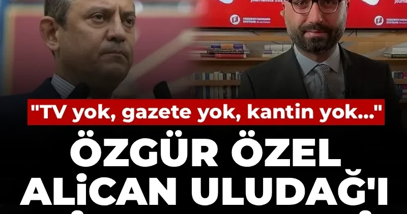 Özgür Özel den Alican Uludağ a ziyaret: TV yok, gazete yok, kantin yok...