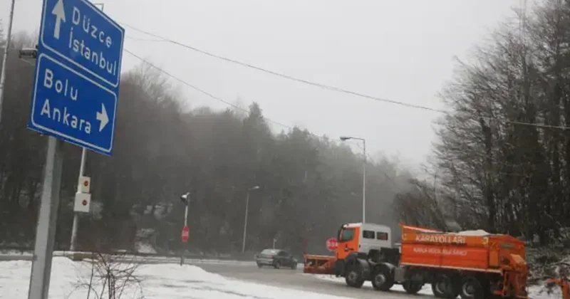 Bolu Dağı nda kar ve sis alarmı!