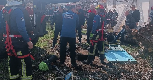 Ağaç dalı toplayan kadın 20 metrelik su kuyusuna düştü Denizli Haberleri