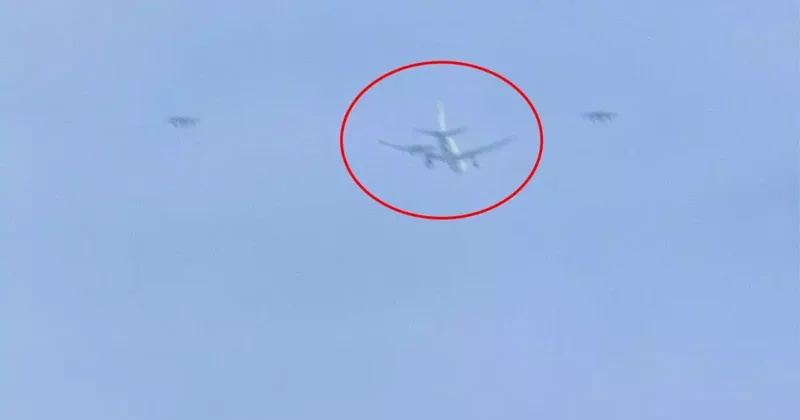 Dünya diken üstünde! Hayalet uçak bakın hangi ülkede görüntülendi