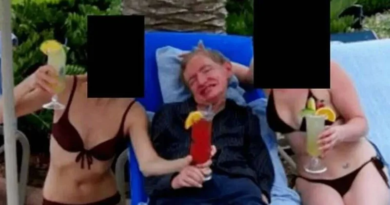 Stephen Hawking Epstein ın özel adasında! Belgeler, şok eden fotoğrafı gün yüzüne çıkardı