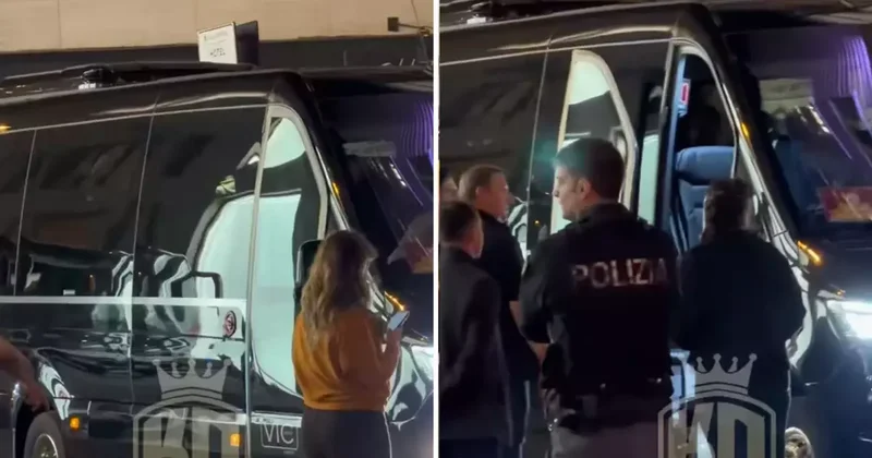 Okan Buruk u İtalya da bekleyen taraftarlardan bomba tezahürat