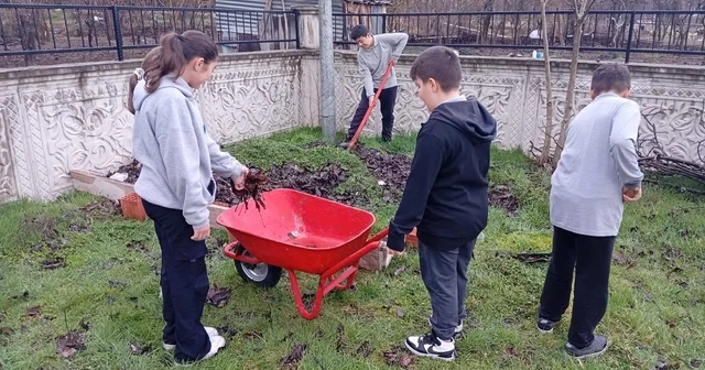 Hisarcık AİHL de organik gübre yapımı başladı Kütahya Haberleri