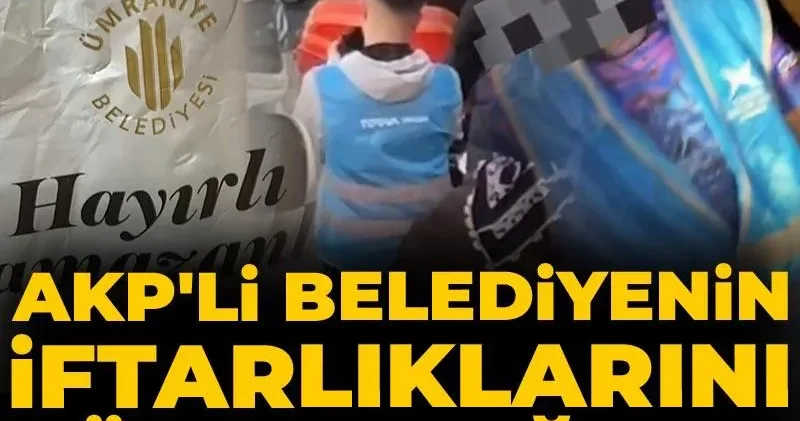 AKP li belediyenin iftarlıklarını TÜGVA dağıttı!