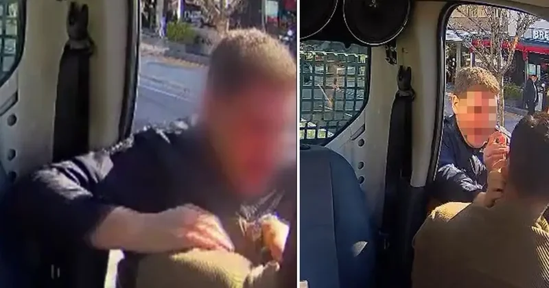 İzmir’de araç kamerasına yansıyan darp! O polis açığa alındı