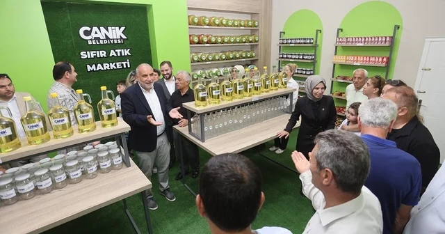 Canik Belediyesi nden aile ekonomisine katkı: Atıklar kazanca dönüşüyor Samsun Haberleri