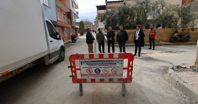 Barbaros ta yollar yenileniyor Manisa Haberleri