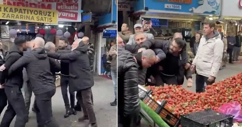 Zabıtaya tekme tokat saldırı