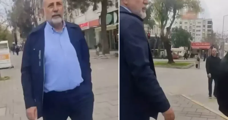 Kendisini işten çıkaran belediye başkanına sokak ortasında fena patladı