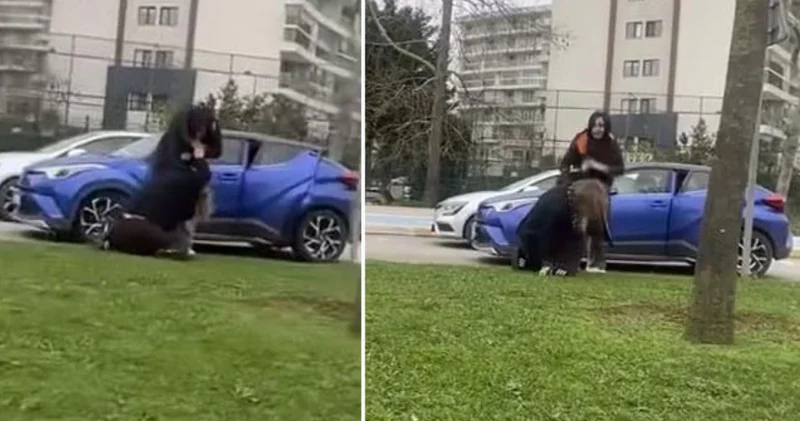 SON DAKİKA: Saç saça baş başa girdiler! İki kadının trafik kavgası İstanbul haberleri Son dakika haberleri