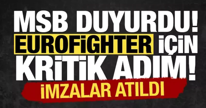 Türkiye ile İngiltere arasında Eurofighter sözleşmesi: İmzalar atıldı!