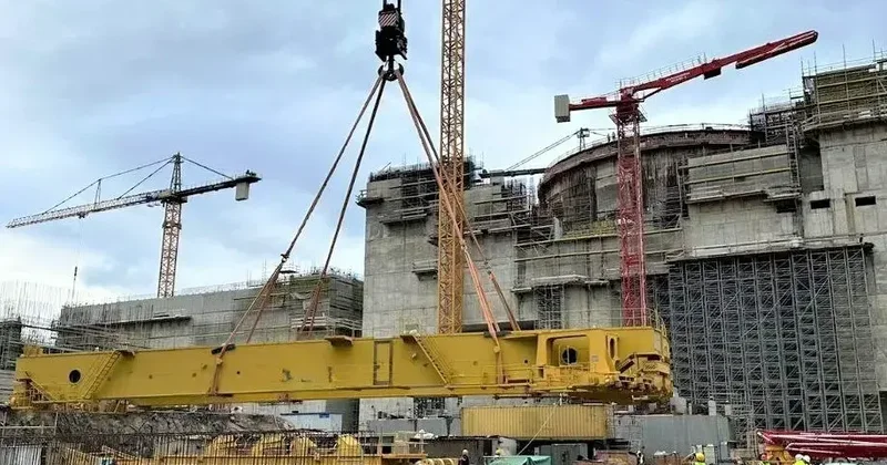 Akkuyu NGS’nin ikinci güç ünitesinde kutup vinci kuruldu