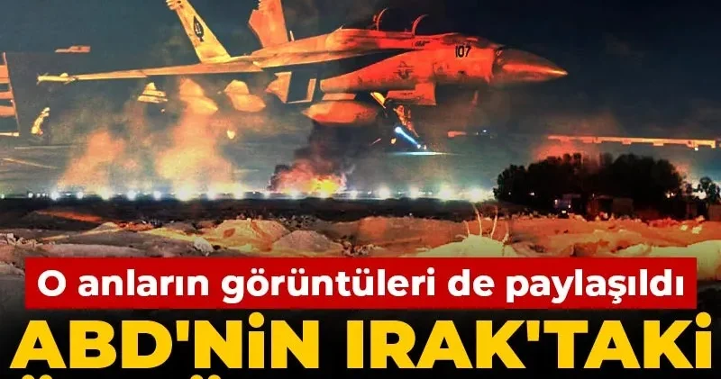 ABD nin Irak taki üssü vuruldu! O anların görüntüleri de paylaşıldı
