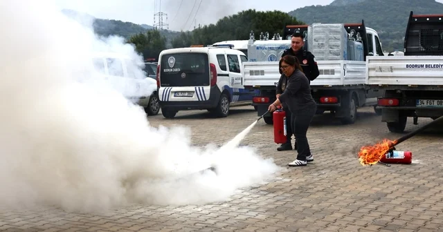 Bodrum da yangın güvenliği bilinci artırılıyor Muğla Haberleri