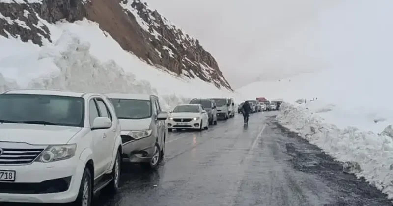 Şırnak Hakkari kara yoluna çığ düştü