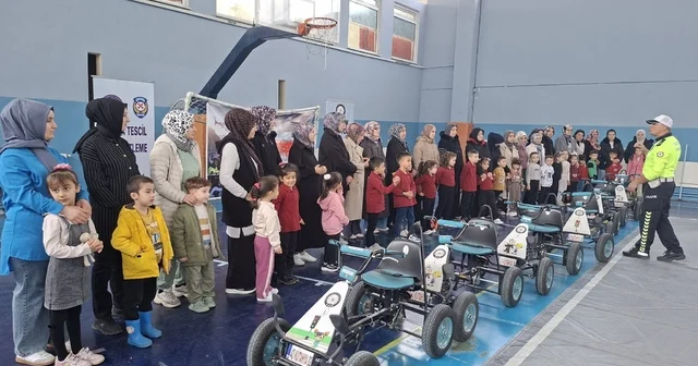 Hisarcık ta öğrencilere uygulamalı ve teorik trafik eğitimi Kütahya Haberleri