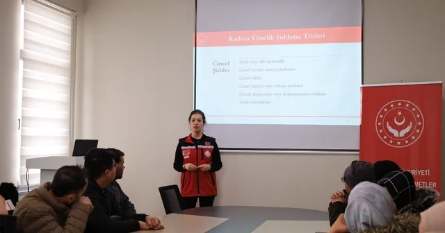 Kadına yönelik şiddetle mücadele eğitimi verildi Erzincan Haberleri