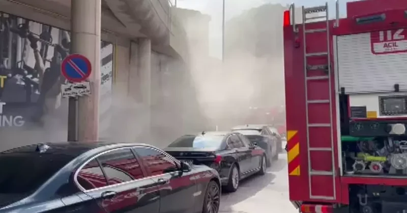 Üsküdar da spor salonunda yangın! Ekipler sevk edildi