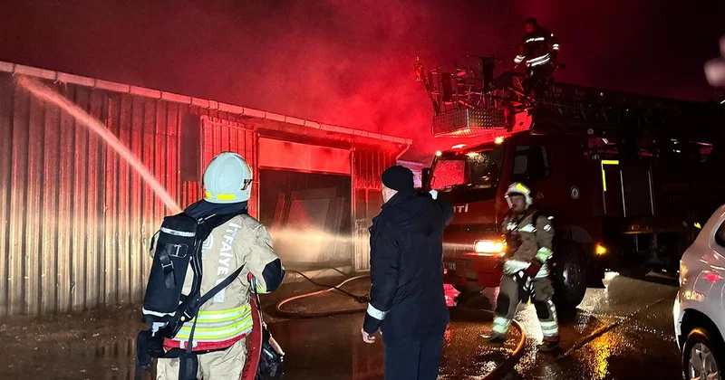 Edirne de sanayi sitesini alevler sardı