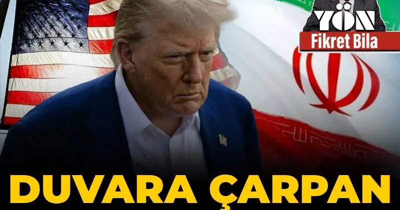 Duvara çarpan Trump