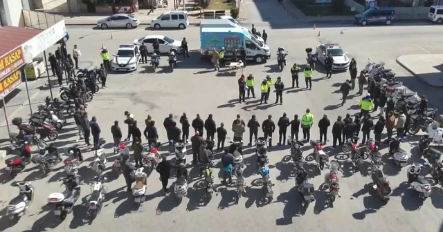 Jandarmadan motosiklet sürücülerine güvenli sürüş eğitimi Gaziantep Haberleri