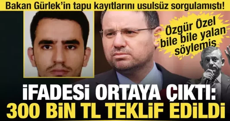 Tapu teknikeri Diyar Akdağ tutuklandı... 300 bin TL teklif edildi itirafı