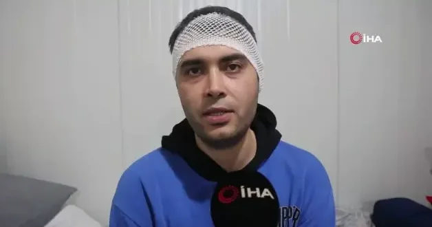 Hatay da yatağında yatarken yorgun merminin hedefi olan vatandaş o anları anlattı!