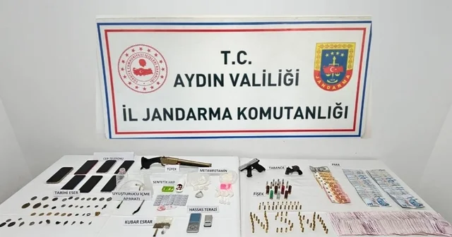 Söke de tarihi eser ve uyuşturucu operasyonu Aydın Haberleri