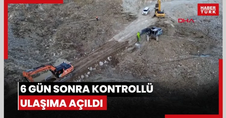 6 gün sonra kontrollü ulaşıma açıldı